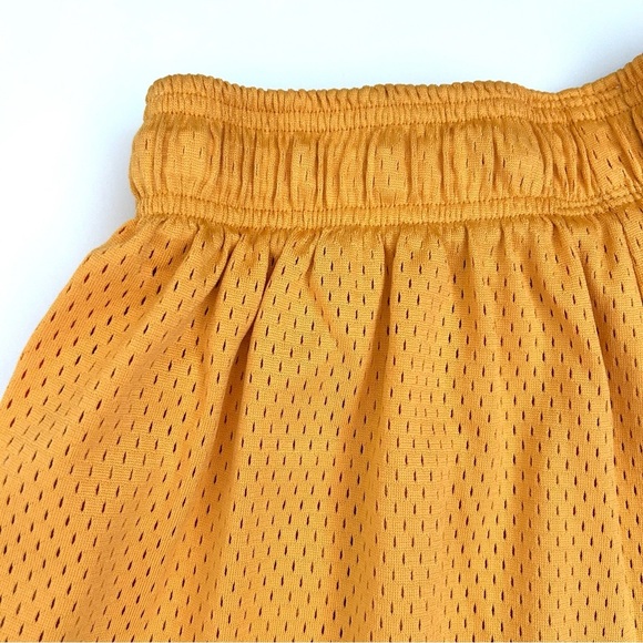 Inaka Power Shorts Patch Logo Athletic Lined Drawstring Mango Yellow Size Medium - Picture 8 of 11